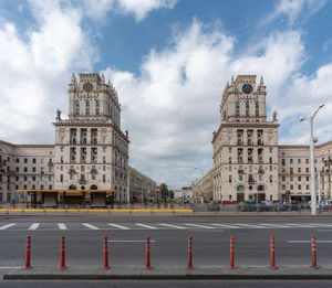 View of historic building against cloudy sky