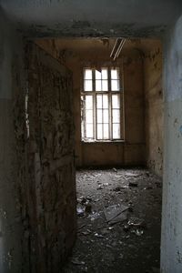 Interior of abandoned building