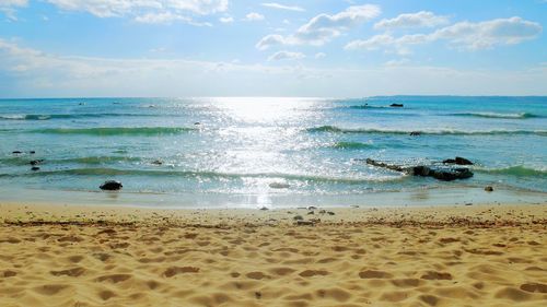 Scenic view of sea against sky