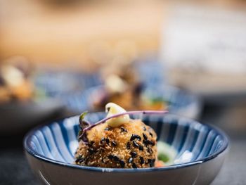 Close-up of dessert in plate