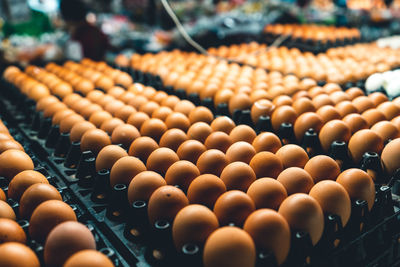 Full frame shot of onions for sale