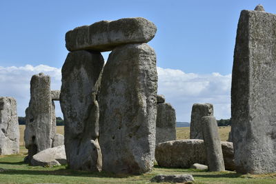 Stone structure against sky