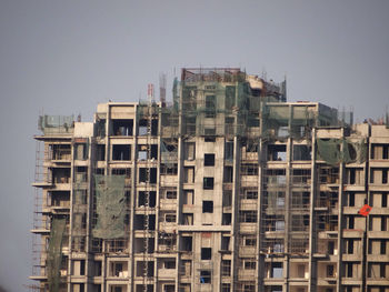 Low angle view of buildings against sky