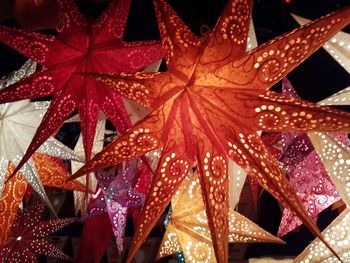 Full frame shot of red decorations