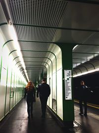 People walking in subway