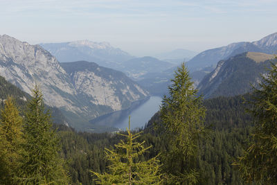 Panorama of königssee lake, berchtesgaden national park in autumn