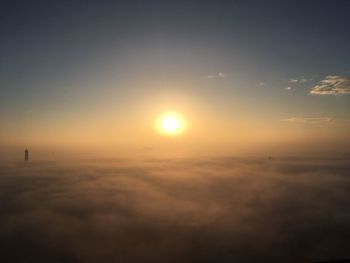 Scenic view of sky at sunset