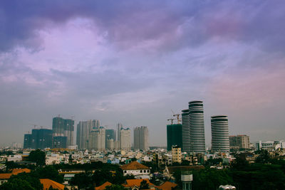 Cityscape against sky