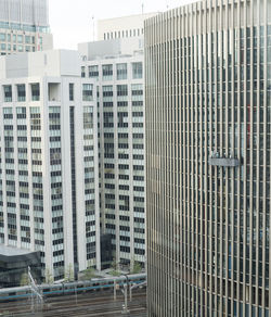 Modern buildings in city against sky