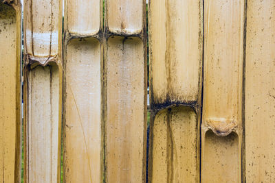 Full frame shot of wooden wall