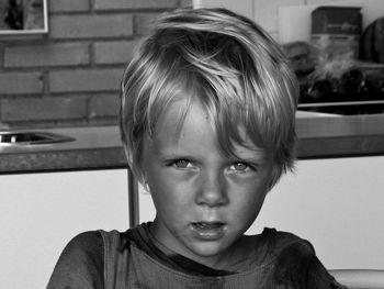 Close-up portrait of boy