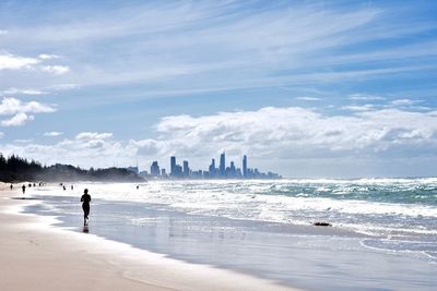 Man standing on beach