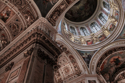 Low angle view of ceiling of building