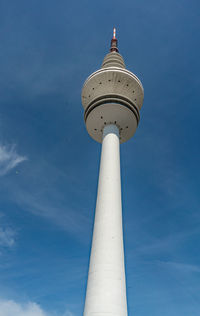 Low angle view of lighthouse against sky