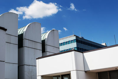 Exterior of buildings against sky in city