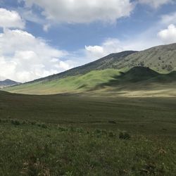 Scenic view of landscape against sky