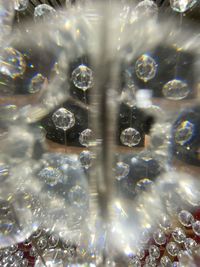 Full frame shot of bubbles in water