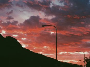 Low angle view of dramatic sky