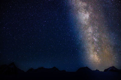Star field against sky at night