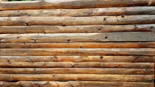 Full frame shot of wooden wall