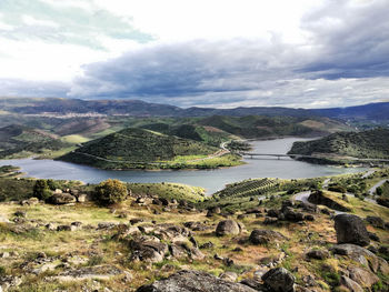 Scenic view of landscape against sky