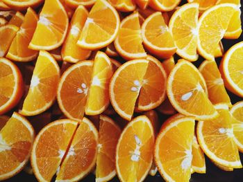 Full frame shot of orange fruits