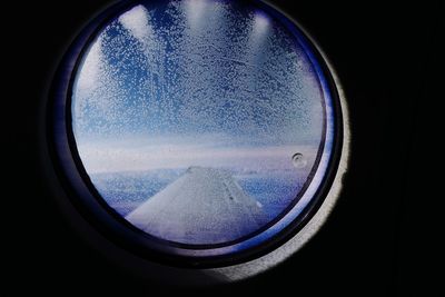 View of airplane window