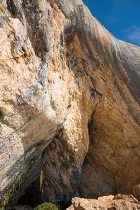 Low angle view of rock