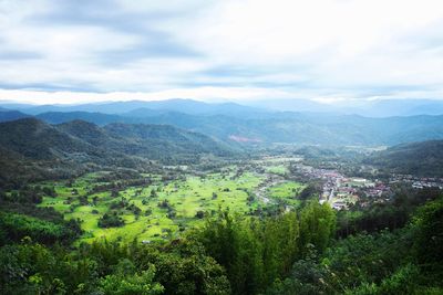 Scenic view of landscape against sky