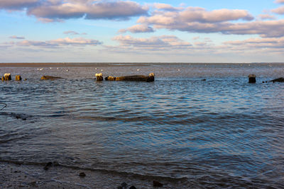 Scenic view of sea against sky