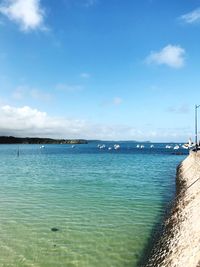 Scenic view of sea against sky