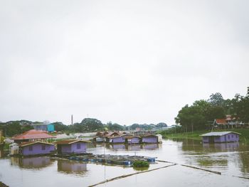 Scenic view of buildings against sky