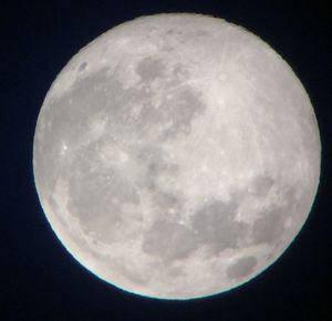 Low angle view of moon in sky