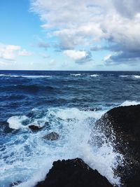 Scenic view of sea against sky