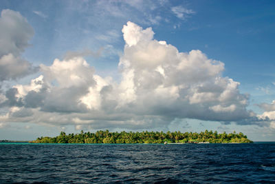 Panoramic view of sea against sky