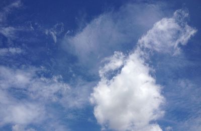 Low angle view of clouds in sky
