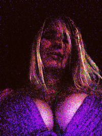 Illuminated lights at night