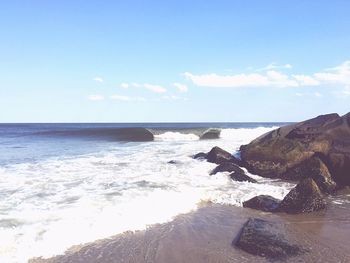 Scenic view of sea against sky