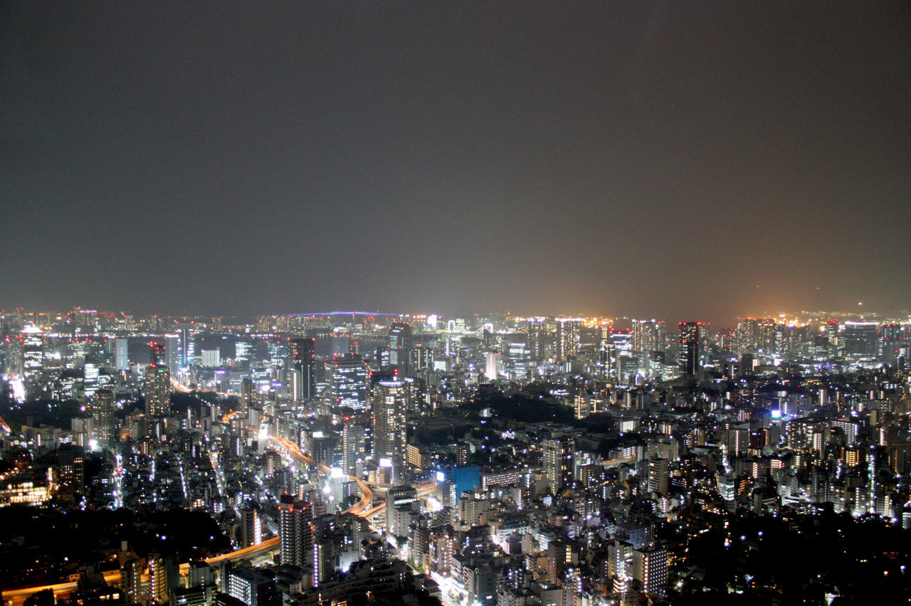 cityscape, city, night, illuminated, architecture, building exterior, urban skyline, sky, skyscraper, travel destinations, outdoors, no people, downtown district