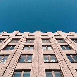 Low angle view of building against clear sky