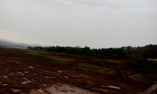 Scenic view of landscape against sky