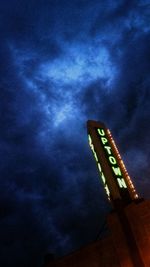 Low angle view of cloudy sky