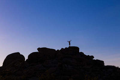 Hiker at the top of the mountain