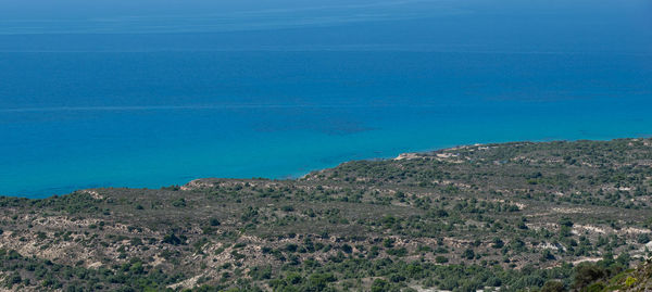 Mediterranean coastal landscape in the south of the island kos greece