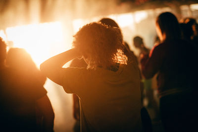 Crowd at music concert