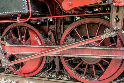 Detail of locomotive engine