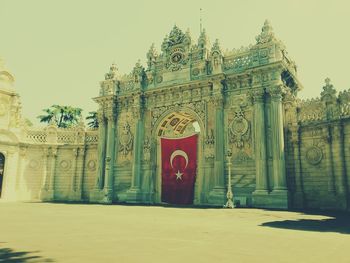 Low angle view of historical building