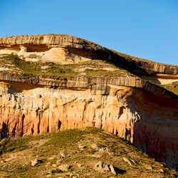 Rock formations against sky