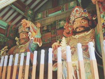 Low angle view of temple