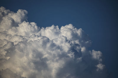 Low angle view of clouds in sky